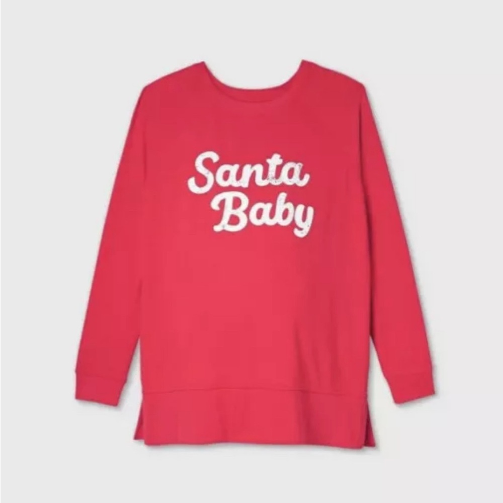 Maternity Santa Baby Graphic Sweatshirt - Isabel Maternity